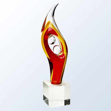art glass, art glass crystal awards, custom crystal awards, custom awards, abstract awards, glass art